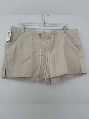 NWT Old Navy Ultra Low Waist Corduroy Shorts Drawstring y2k 00s Retro Women’s 14